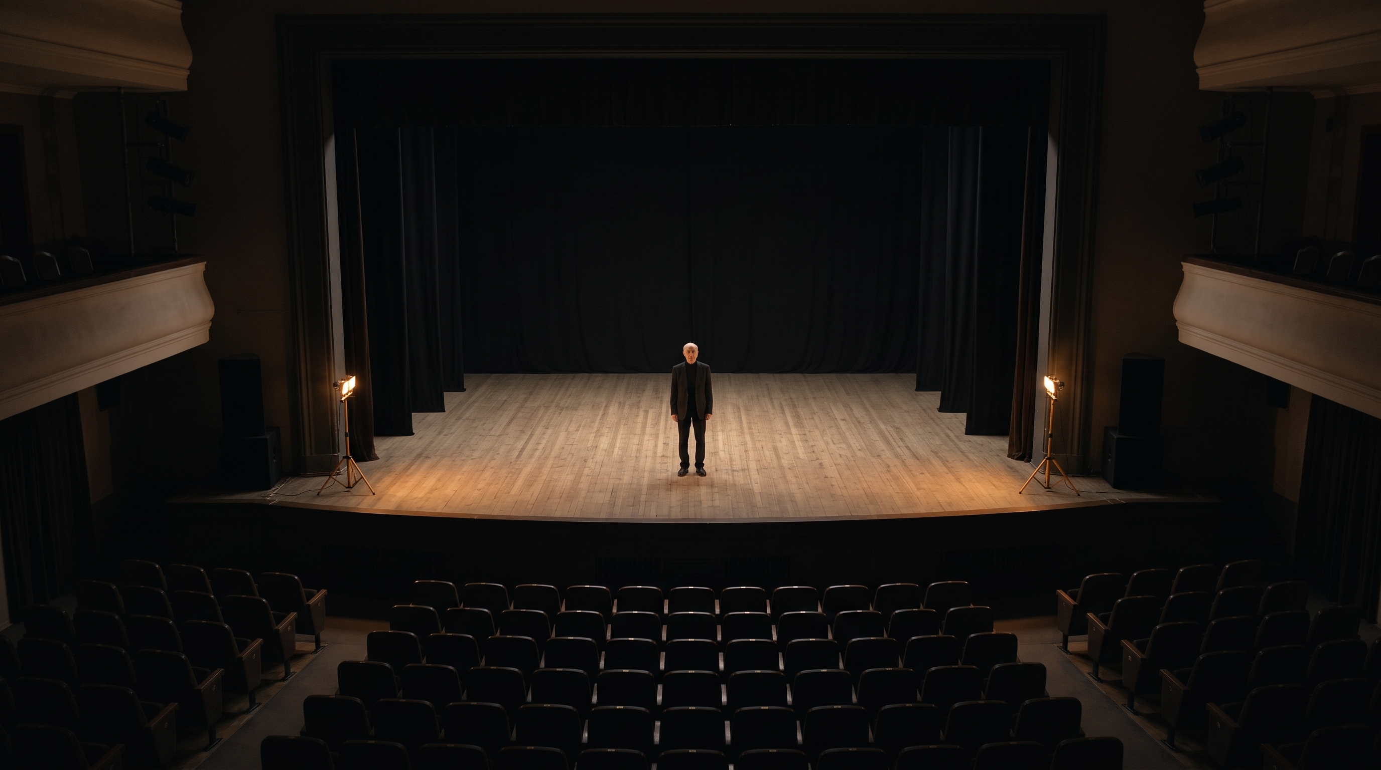 Testbild, die leere Bühne, fotoreal